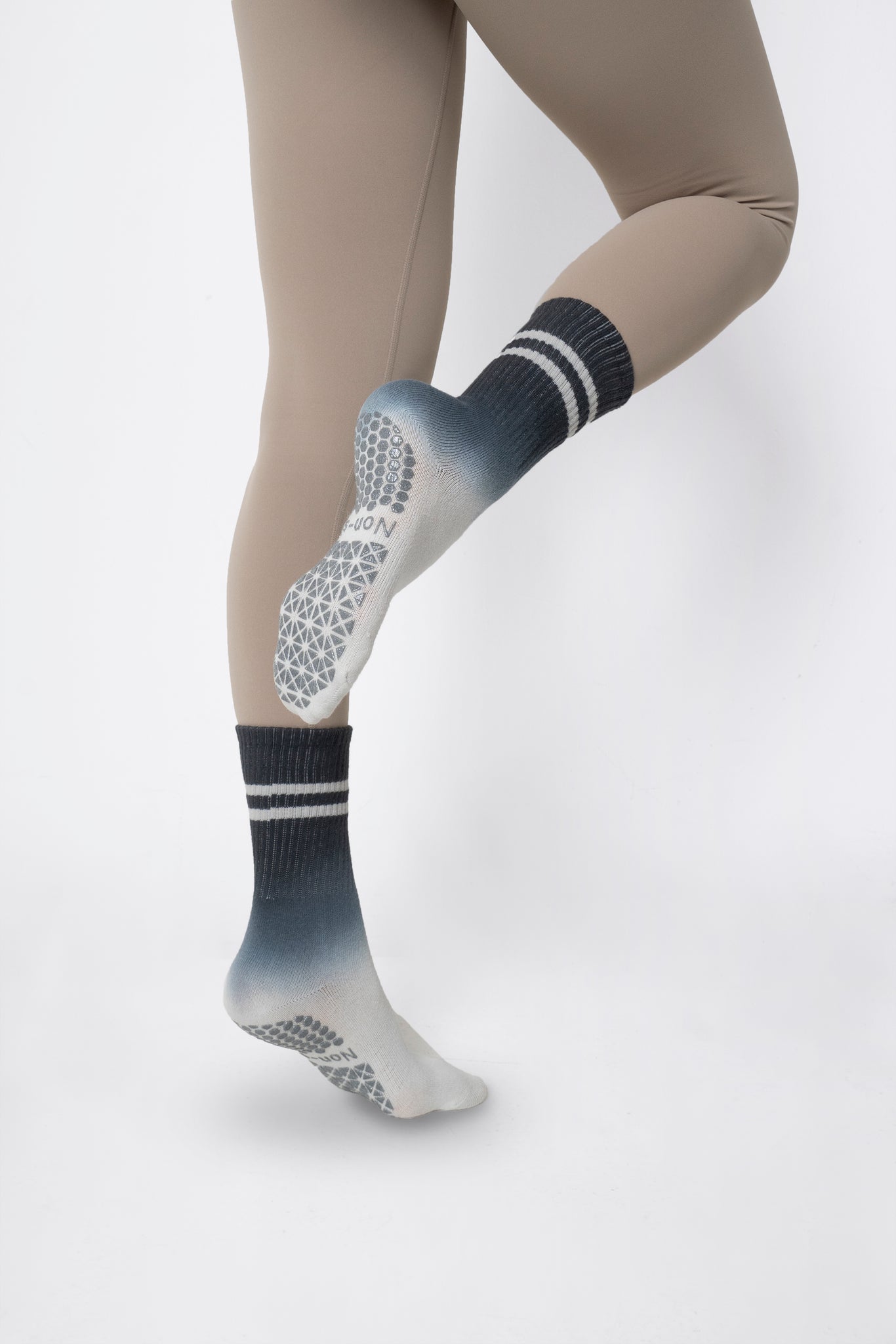 Stay Balanced Lined Non Slip Grip Socks