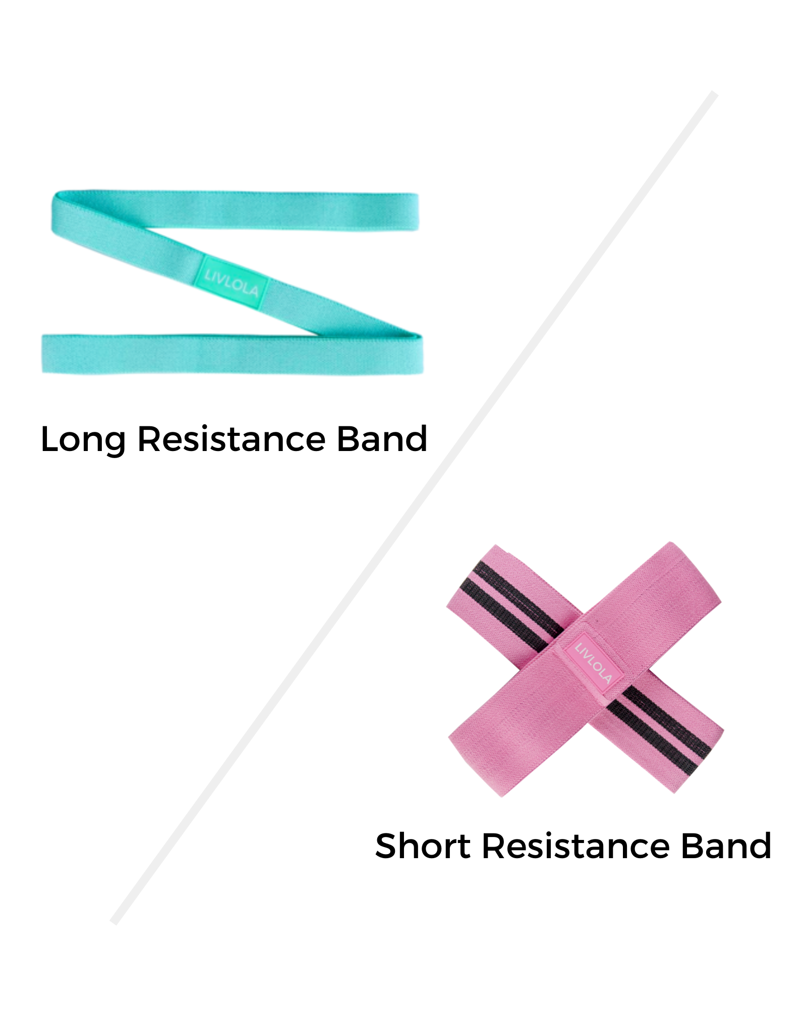 Resistance Band (Set of Short & Long 1+1)