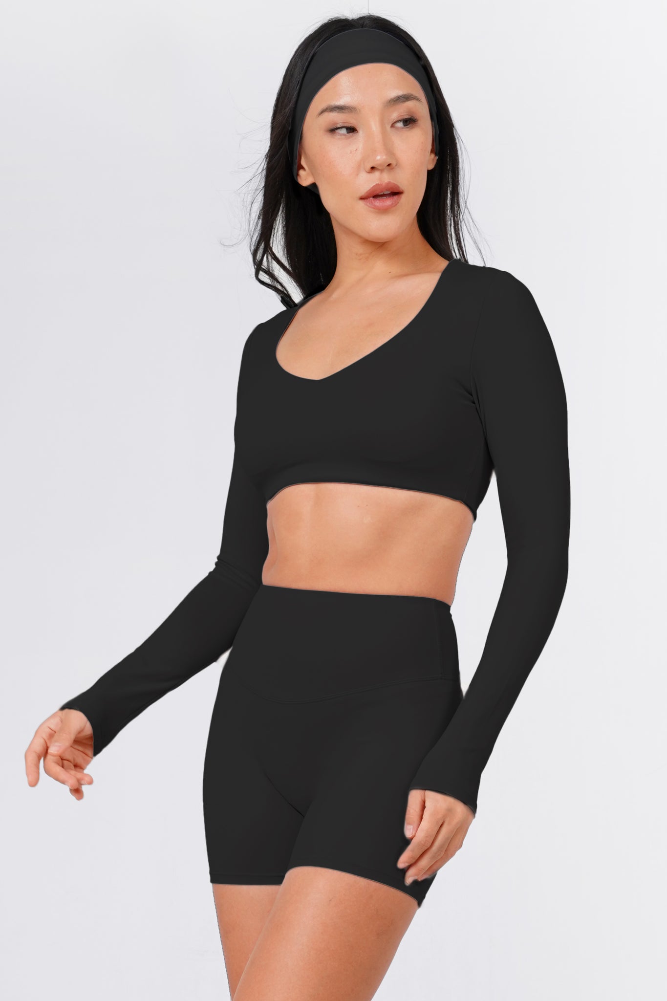 Initial Long Sleeve Shorts Set