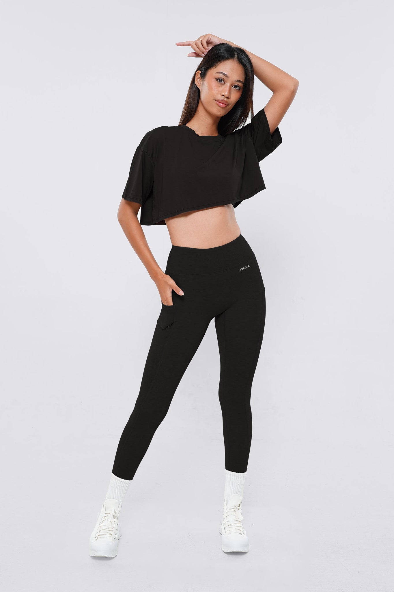 Squad Short Sleeve Crop Tank [2-Piece Tops Only]