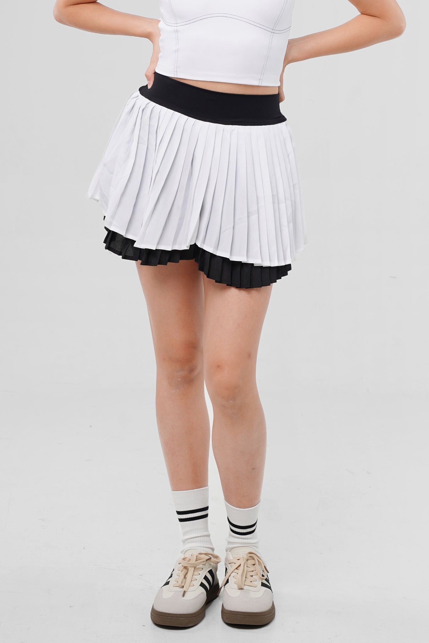 Athletic Layered Flutter Skortie