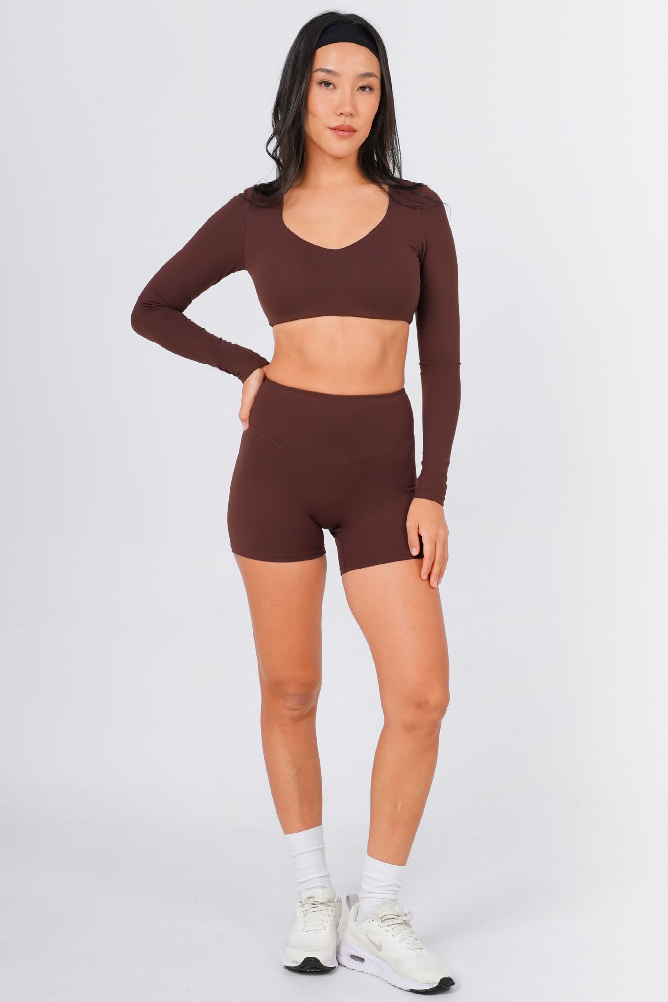 Initial Long Sleeve Shorts Set