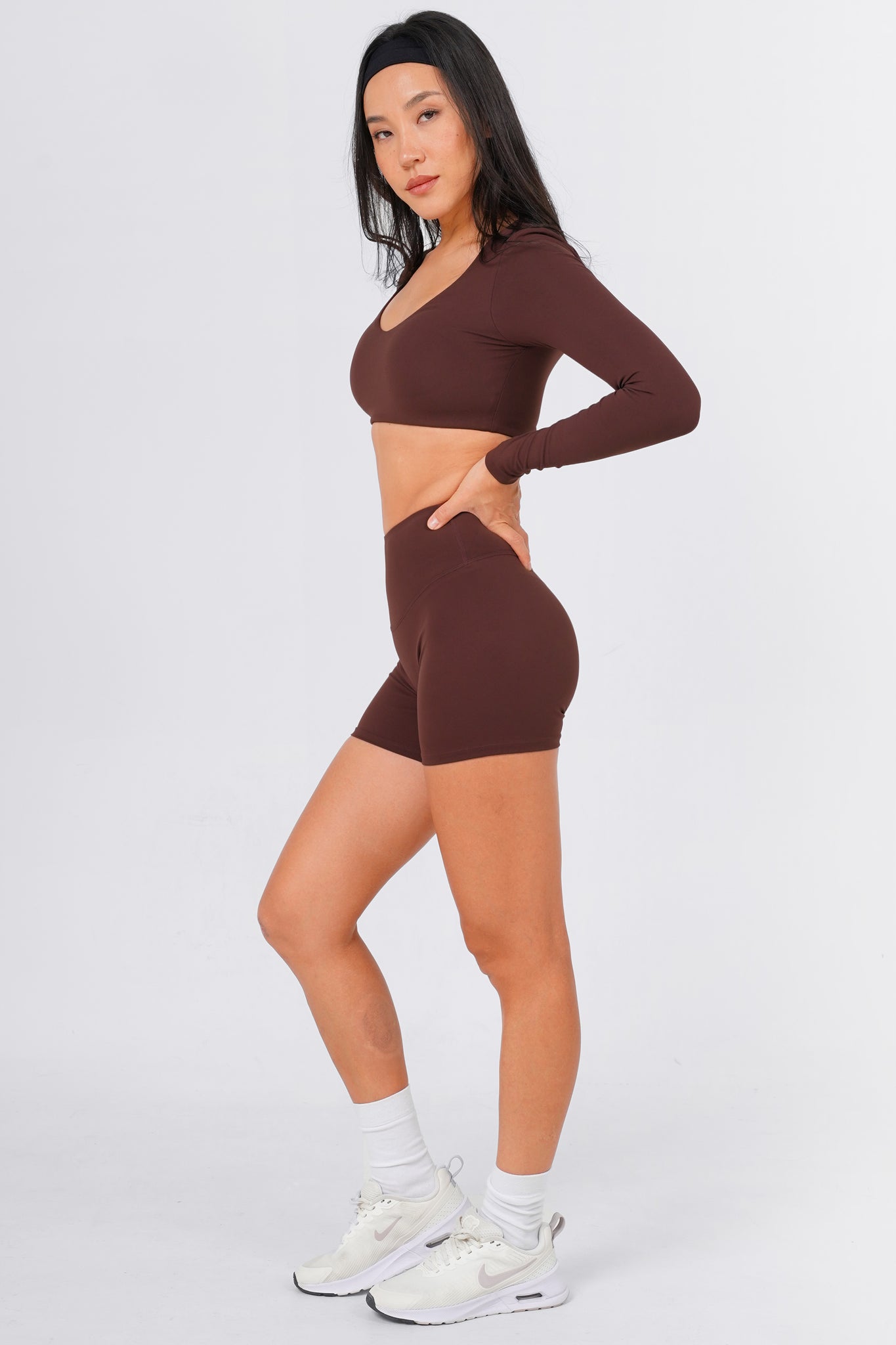 Initial Long Sleeve Shorts Set