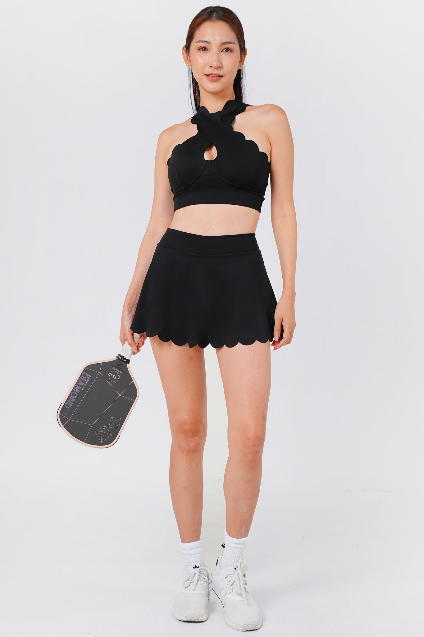 Forget-Me-Not Crossover Halter Skort Set