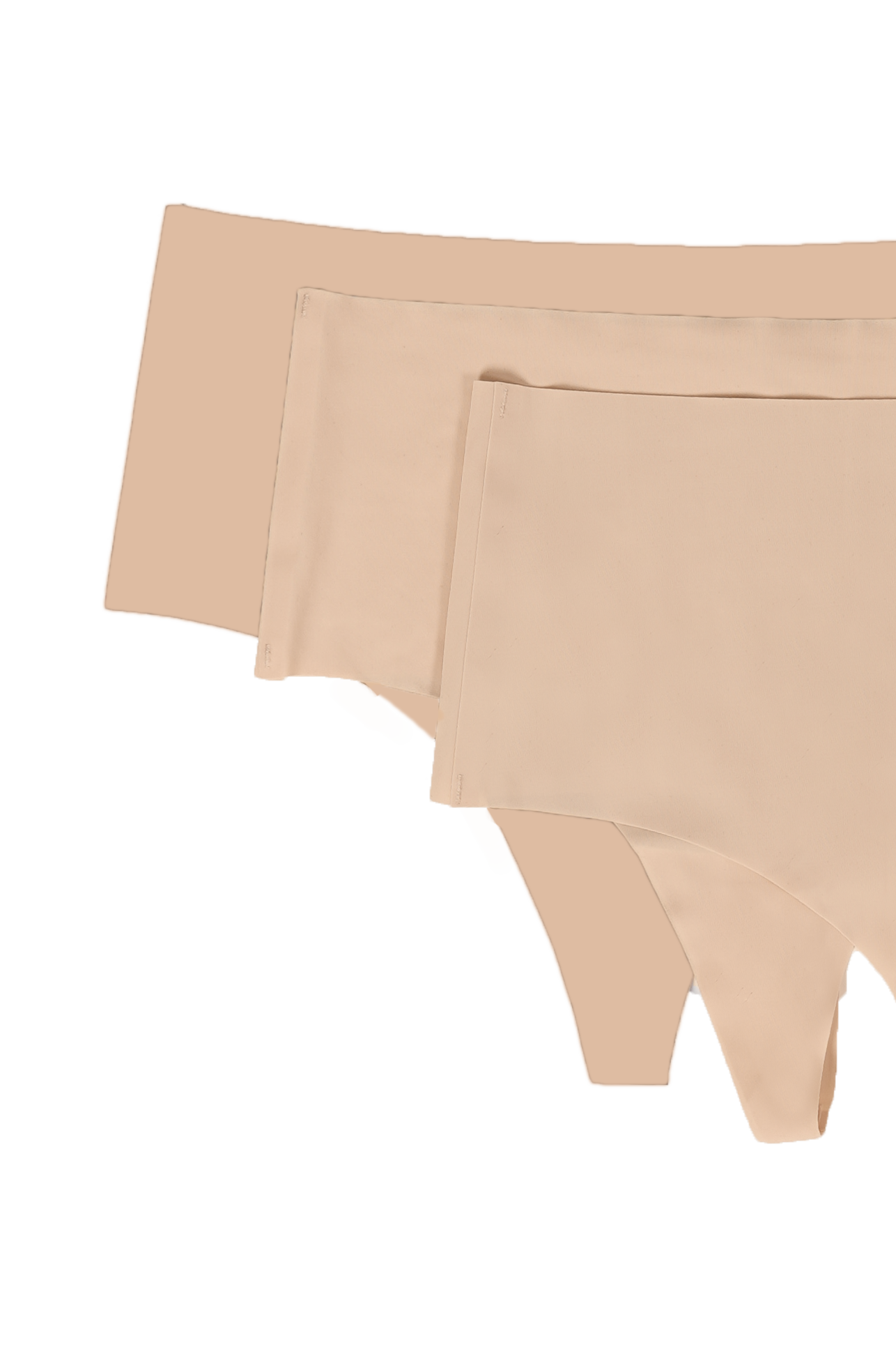 Invisible Seamless High-Rise Thong (3-Piece)